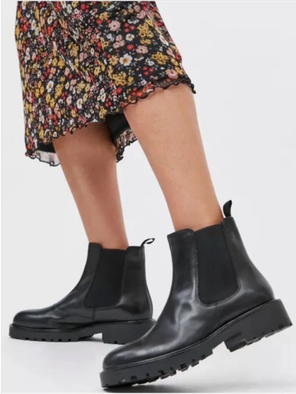 Vagabond Kenova Black Chelsea Leather Boots EU 40